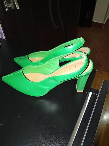 brend ayaqqabılar: Yaşıl rəngli qadın ayaqqabısı – Tamido Collection - Model: slingback — 2