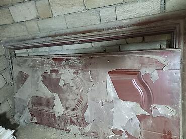dəmir lesa: Metall qapı dəsti - Material: polad/metal qapı lövhəsi - Rəng: tünd — 1