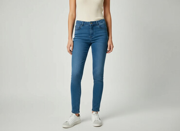 jeansy tanie damskie: Jeansy damskie, rozmiar S
