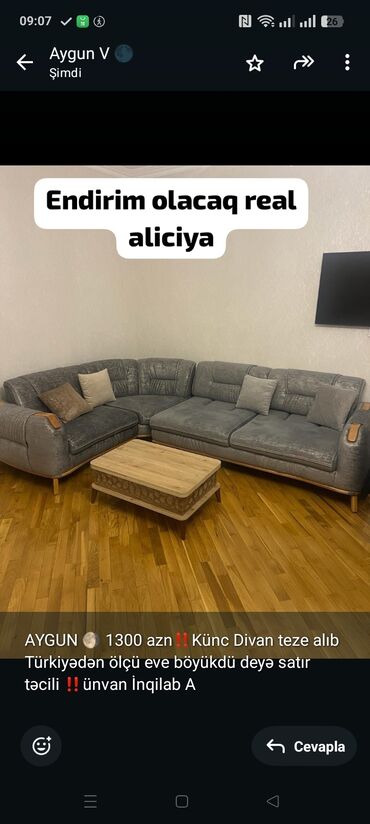 Otaq bitkiləri: Künc divan