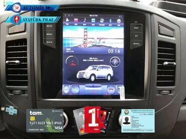 şit üstü monitor: Mitsubishi Pajero Tesla monitor DVD-monitor ve android monitor hər