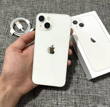 Apple iPhone: IPhone 13, Б/у, 128 ГБ, Белый, 79 %