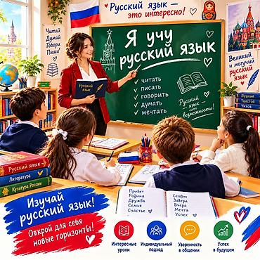 Курсы русского языка, Онлайн, Для кыргызоязычных