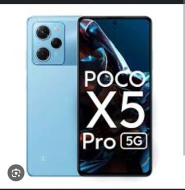 pocophone f3: Poco X5 Pro 5G, 256 GB, rəng - Mavi, Sensor, Face ID