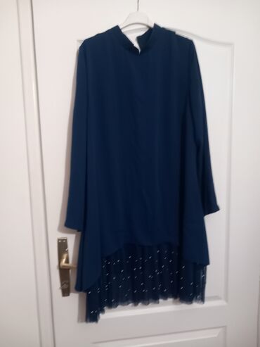 texas haljina: XL (EU 42), color - Blue, Evening, Other sleeves