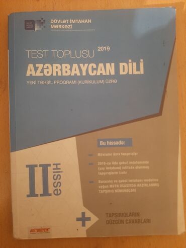 Kitablar, jurnallar, CD, DVD: Azərbaycan dili dim 2 ci hissə 2019 təzə vəziyyətdədir içi işlənmiyib