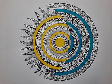 ramka sifarisi: Əl işi qrafika və illüstrasiya rəsmləri (mandala və naxışlı — 4
