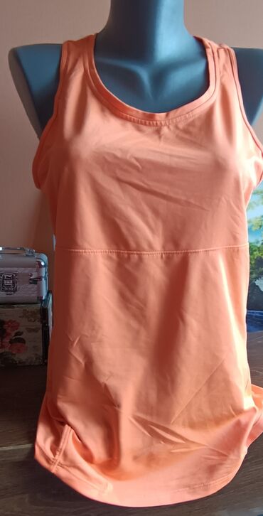 h and m majice: M (EU 38), Polyester, Single-colored, color - Orange