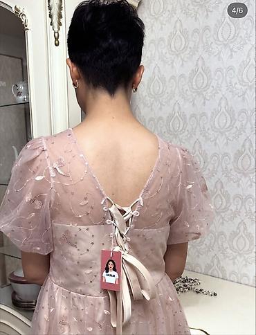 травки: Вечернее платье, Коктейльное, Длинная модель, Шифон, С рукавами, С пайетками — 7