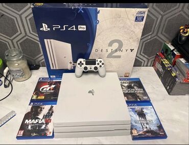 аренда ноутбуков бишкек: PlayStation 4 Pro 1 ТБ — лимитированный набор Destiny 2 (белая версия