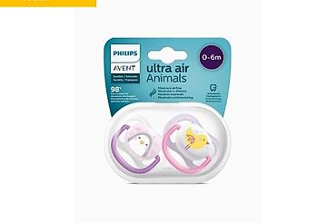 6 yaş: Philips AVENT Ultra Air Animals əmzik dəsti - Yaş qrupu: 0–6 ay - — 1