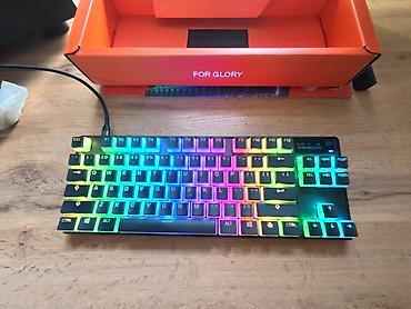 logitech mx master: Клавиатура, SteelSeries, Механическая, Bluetooth подключение, Размер: 80% — 1