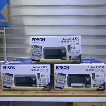 Принтеры: Принтер Epson L3250 3в1 цветной— это многофункциональное устройство