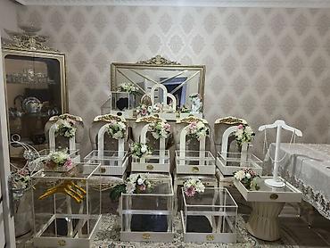 kənd məhsulları: Toy və nişan mərasimləri üçün bəzəkli xonça və vitrin dəstləri. - — 1