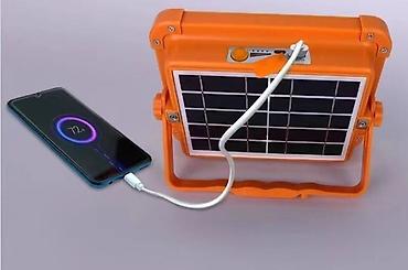 Солнечные прожекторы: Светодиодный прожектор с солнечной панелью и USB‑выходом - Мощный — 3
