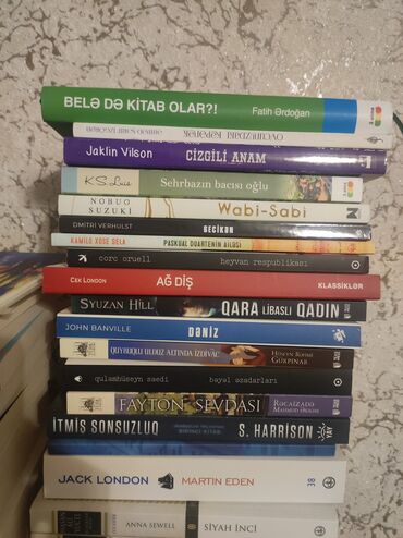 Digər kitablar və jurnallar: Satışda müxtəlif janrlardan böyük kitab toplusu. Həm yeni hem ikinci