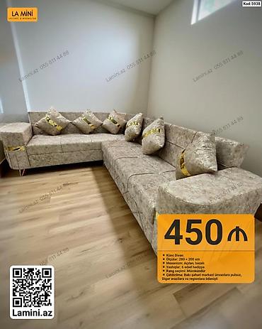 Künc divan – La Mini (Kod: 5938) - Ölçülər: 280 × 200 sm - Mexanizm