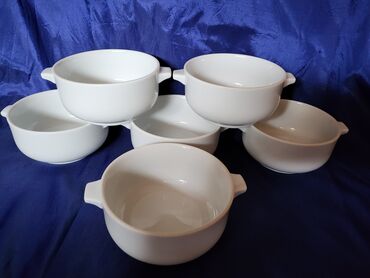 Kuhinjski setovi: Cinije nove,vintaz za supe,corbe,poslastice. polaris. Porcelanske — 4