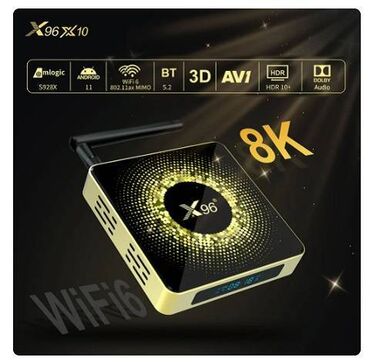 Aksesoari za TV i video: Android box X96-X10 Amlogic S928X- 8/64GB,WIFI6, 1GB LAN, 8K Nov na — 6