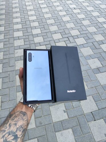 samsunk note 10: Samsung Note 10 Plus, 256 GB, rəng - Qara, Düyməli, Barmaq izi