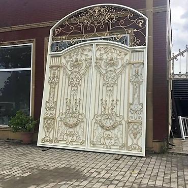 Həyət darvazaları: Metal EN MMC olaraq istədiyiniz forma və ölçüde demir işlerinin — 2