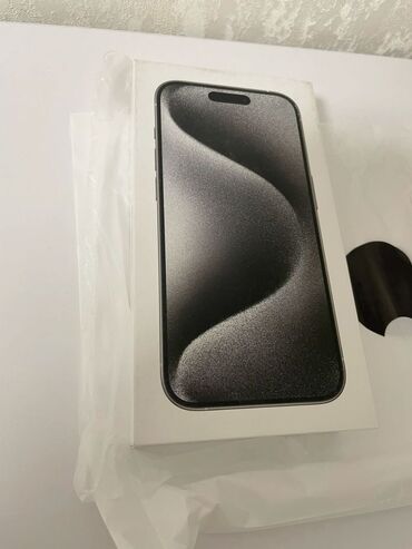 го про 5: IPhone 15 Pro Max, Жаңы, 1 ТБ, Jet Black, Кулакчындар, Коргоочу айнек, Каптама, 100 %