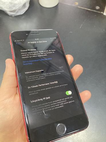 iphon 17: IPhone 8 Plus, Qırmızı, Barmaq izi — 5