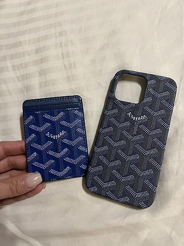 Чехлы: Стильный чехол-кошелек для iPhone с отделением для карт Goyard — 8