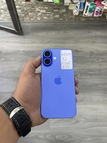 si rejmi: IPhone 16, 128 GB, Göy, Face ID — 1