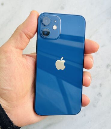 Apple iPhone: IPhone 12 mini, 256 GB, Mavi, Face ID, Barmaq izi, Simsiz şarj