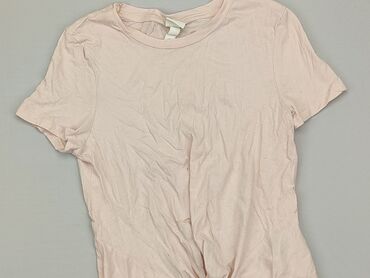 różowe t shirty oversize: Top H&M, XS, stan - Dobry