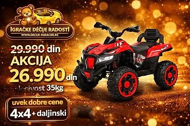 bicikli za decu pancevo: Dečiji električni kvad 4x4 sa daljinskim upravljanjem - Pogon: 4x4 - — 3