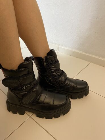 ботинки подростковые: Сапоги, 36, цвет - Черный