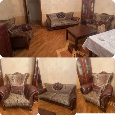 Divan və kreslo dəstləri: Divan, 2 kreslo