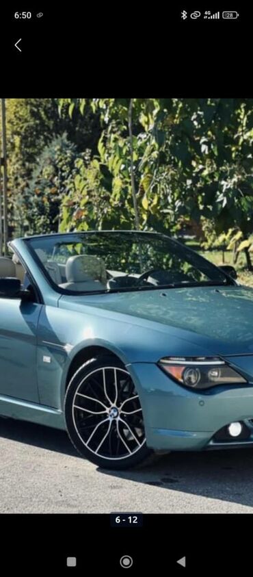 BMW: BMW 6 series: 2005 г., 4.4 л, Автомат, Бензин, Кабриолет — 6