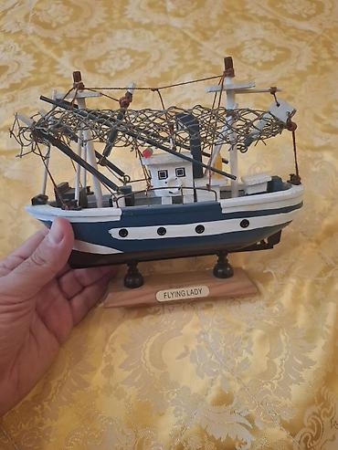 model: “Flying Lady” dekorativ taxta gəmi modeli - Dəniz mövzulu interyerlər — 1