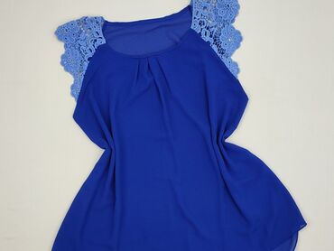 bluzka szafirowa damska: Women's blouse, size S (EU 36)