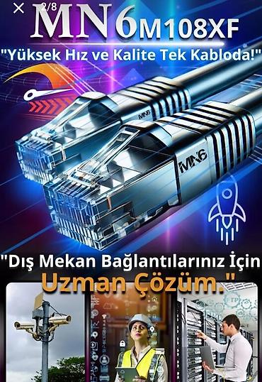 kabel: MN6 M108XF CAT6 FTP şəbəkə kabeli – 80 metr (0.60 mm) - Kateqoriya — 3