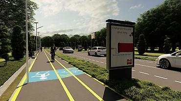 Фасадные 3D панели: Архитектурная 3D-визуализация уличной инфраструктуры Профессиональные — 7