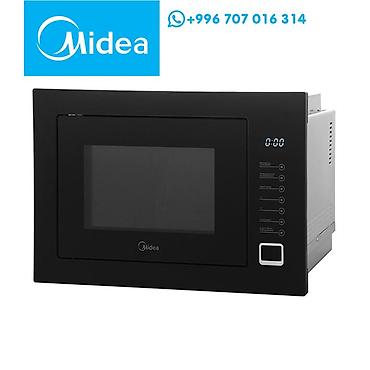 Встраиваемая микроволновая печь Midea - Лаконичный фронт в черном
