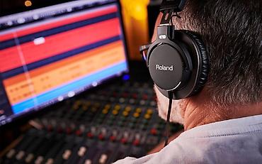 fl studio: Проводные полноразмерные наушники, Roland, Новый, цвет - Черный — 2