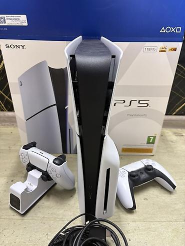 Sony PlayStation: PS5slim почти новое 2ревизия +2джойстика оригиналные дисковод game — 1