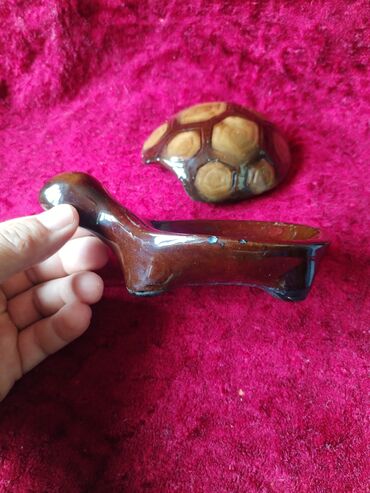 Digər kolleksiyalar: Keramika tısbağa fiquru – qapaqlı kiçik qab - Material: keramika — 6