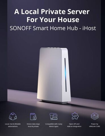 ev zengi: Sonoff iHost Smart Home Hub RV1126 DDR4 4GB Yerli İdarəetmə Mərkəzi