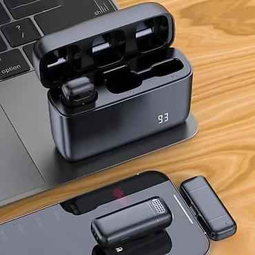 Mikrofoni: Set od dva bežična mikrofona tip C sa kutijom i prijemnikomT. Opis — 1