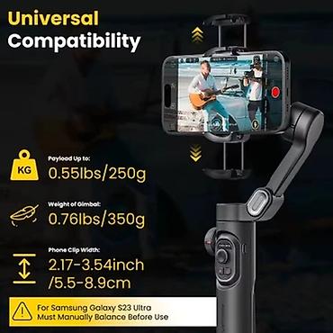 atv plus balans: Aochuan smartfon stabilizatoru (gimbal) - 3 oxlu stabilizasiya: hamar — 10
