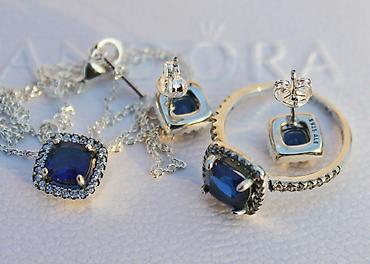 beauty: Шикарный набор с синими камушками ❤️ от Pandora🥰 Серебро 925 проба😍 — 4