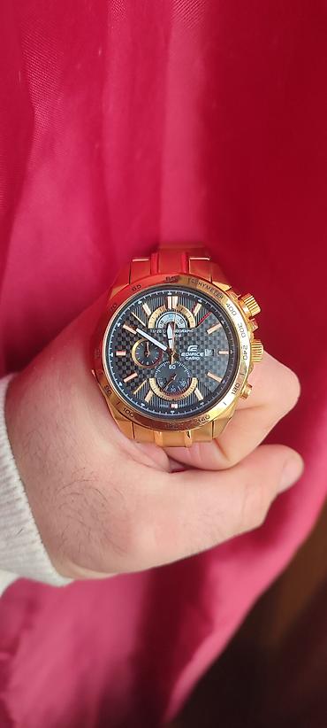 casio edifice saat: Yeni, Qol saatı, Casio, rəng - Qızılı — 1