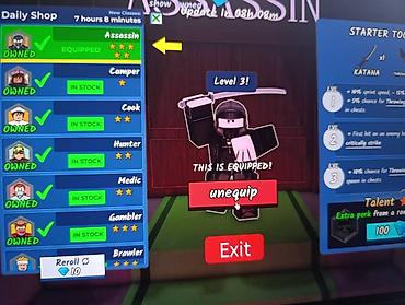 Другие комплектующие: Готовый игровой аватар для Roblox — темный персонаж в стиле — 7