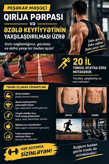 Peşəkar məşqçi – qırıja pərpası və əzələ keyfiyyətinin